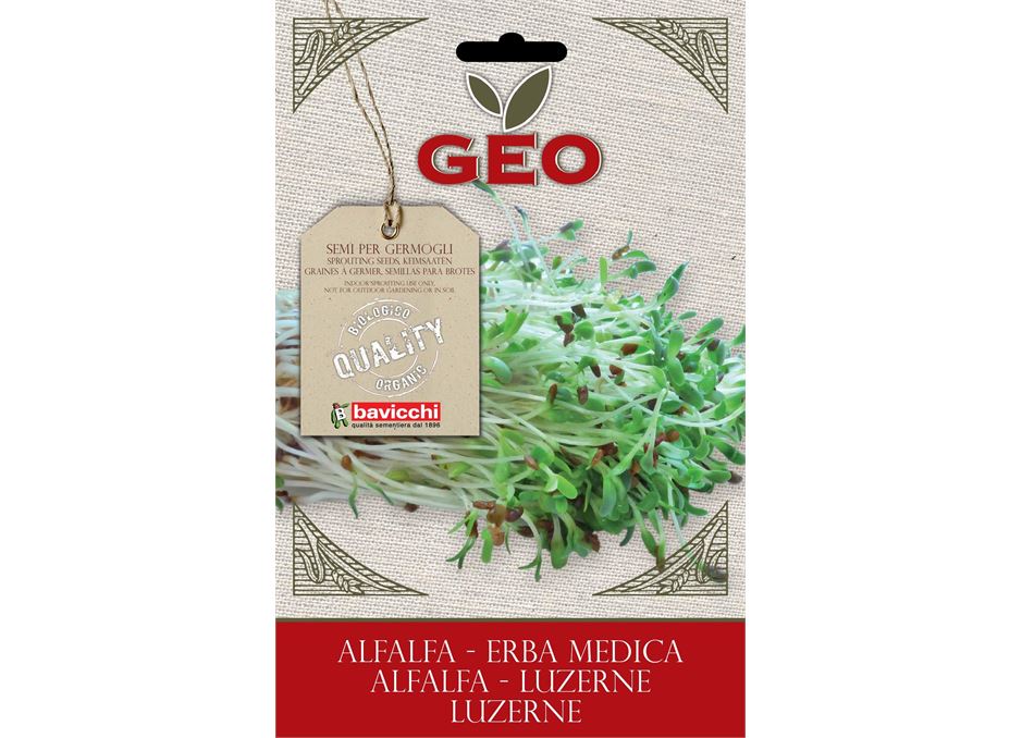 GEO Organic Alfalfa Seeds (5x30g packs)