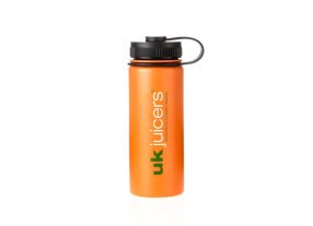 UK Juicers 18oz Stainless Steel Juice Flask in Satin Orange