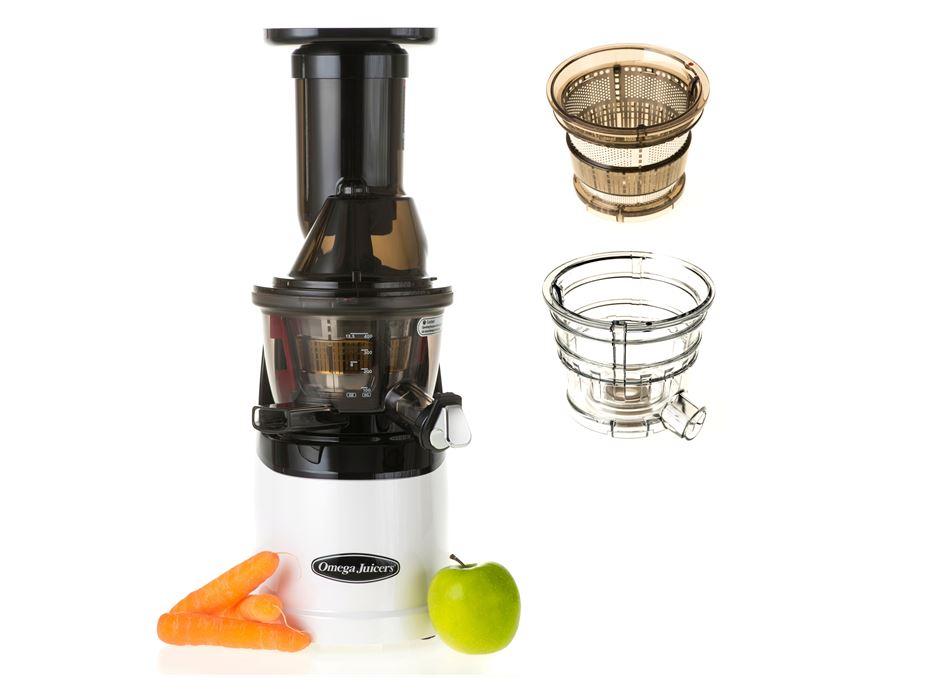 Omega MMV702 Mega Mouth Slow Juicer With Accessories In Silver