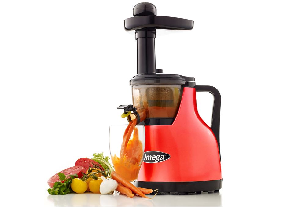 Omega Vert VRT452HDR Slow Juicer in Red