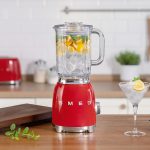 Smeg Blender in Red BLF03 with Cocktail