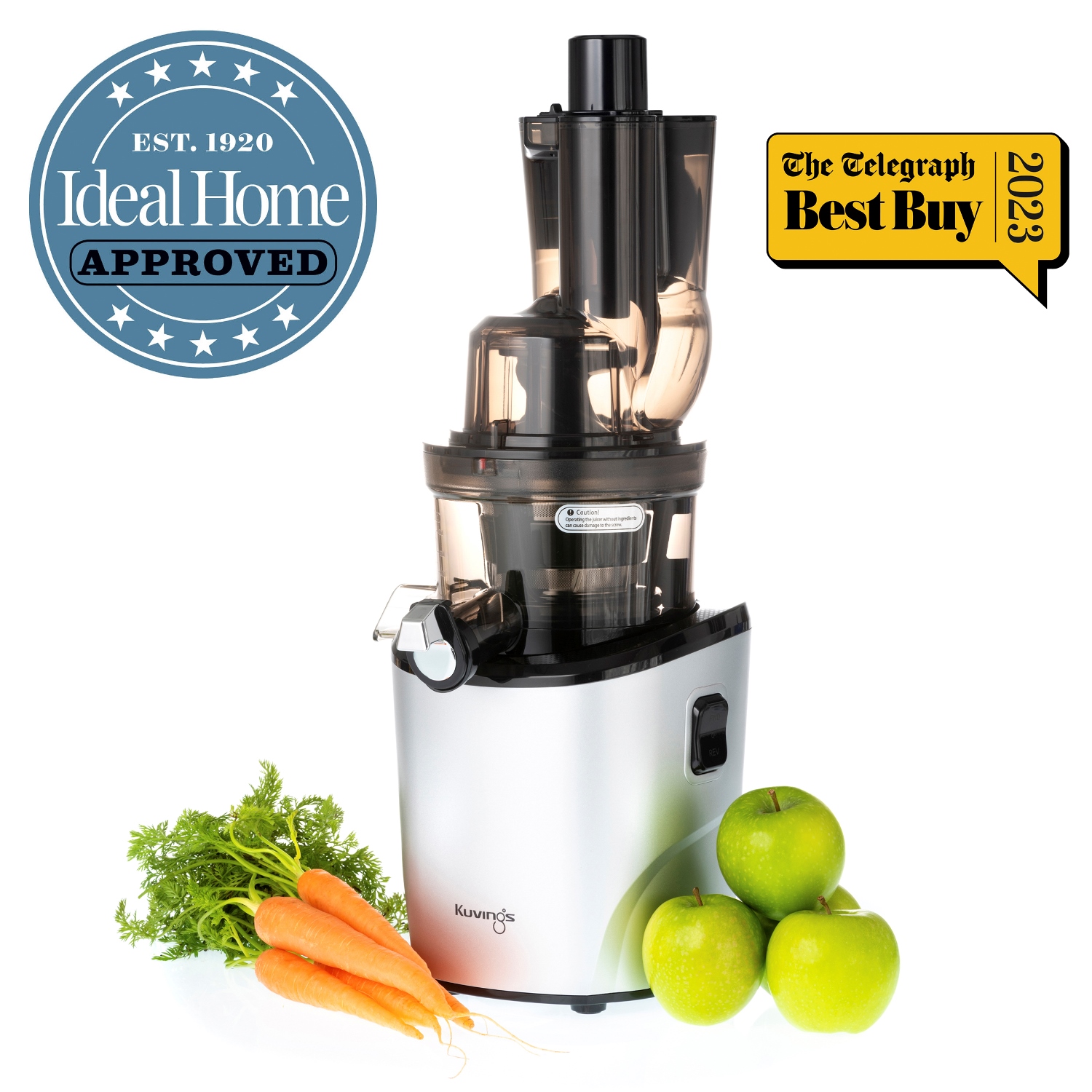Kuvings REVO830 Silver Cold Press Juicer with Awards