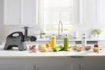 Omega MM1500 Juicer Grey Lifestyle Image (1500 x 1000)