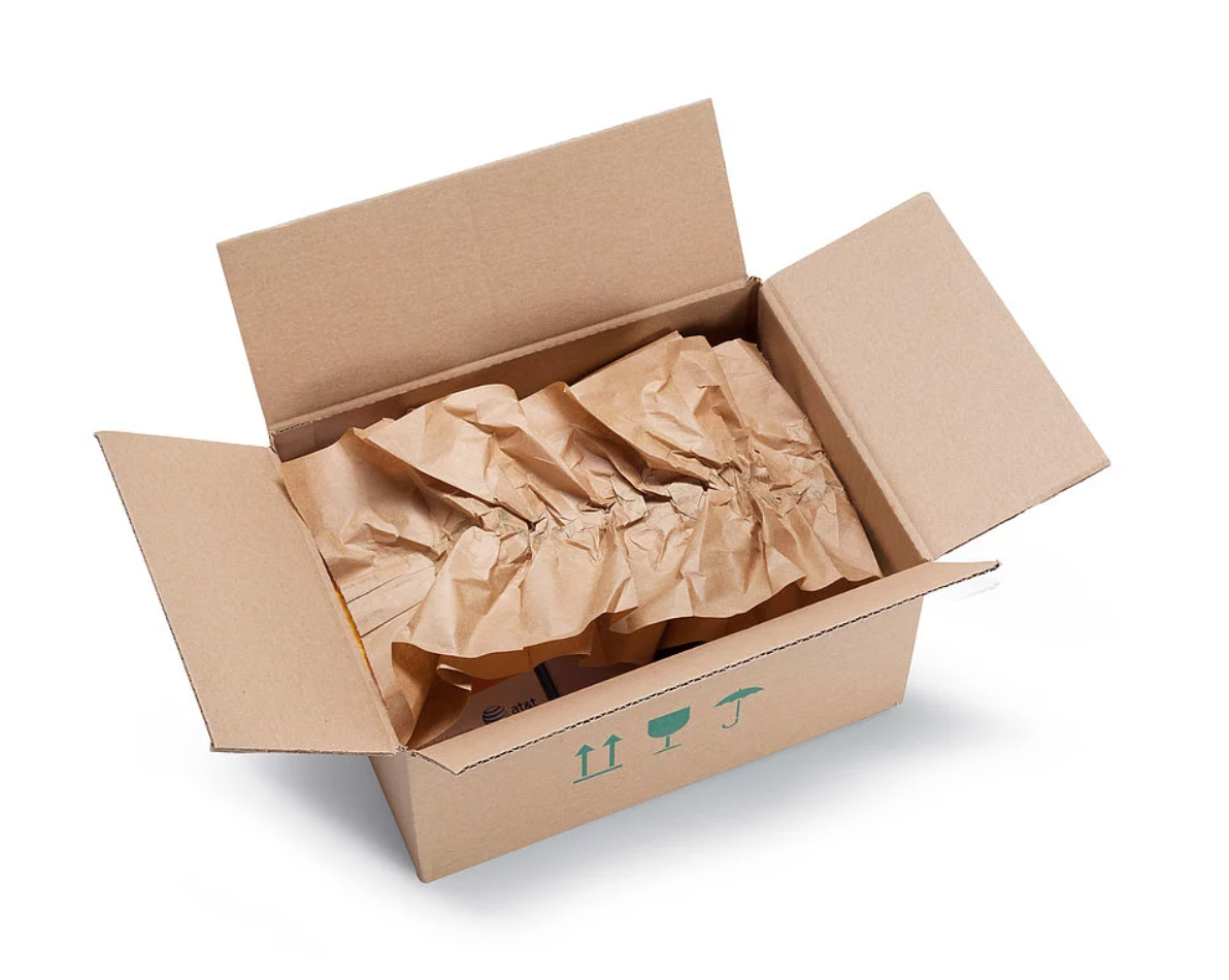 An Image Of Recycled Infill Packaging Used By UK Juicers