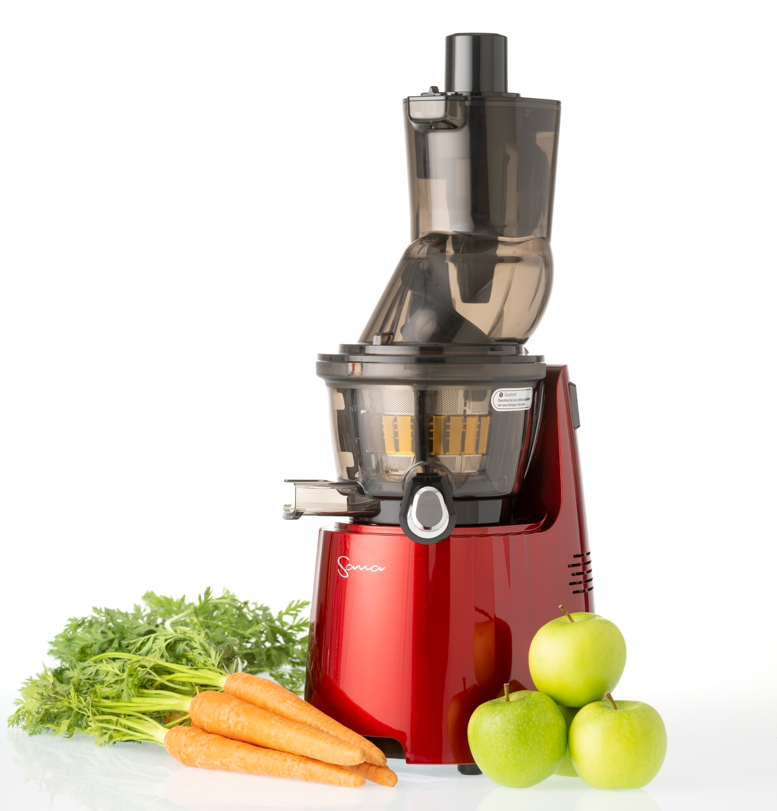 Sana 868 Wide Mouth Vertical Juicer in Matt Red