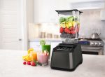 Blendtec Designer 725 Gunmetal with smoothie
