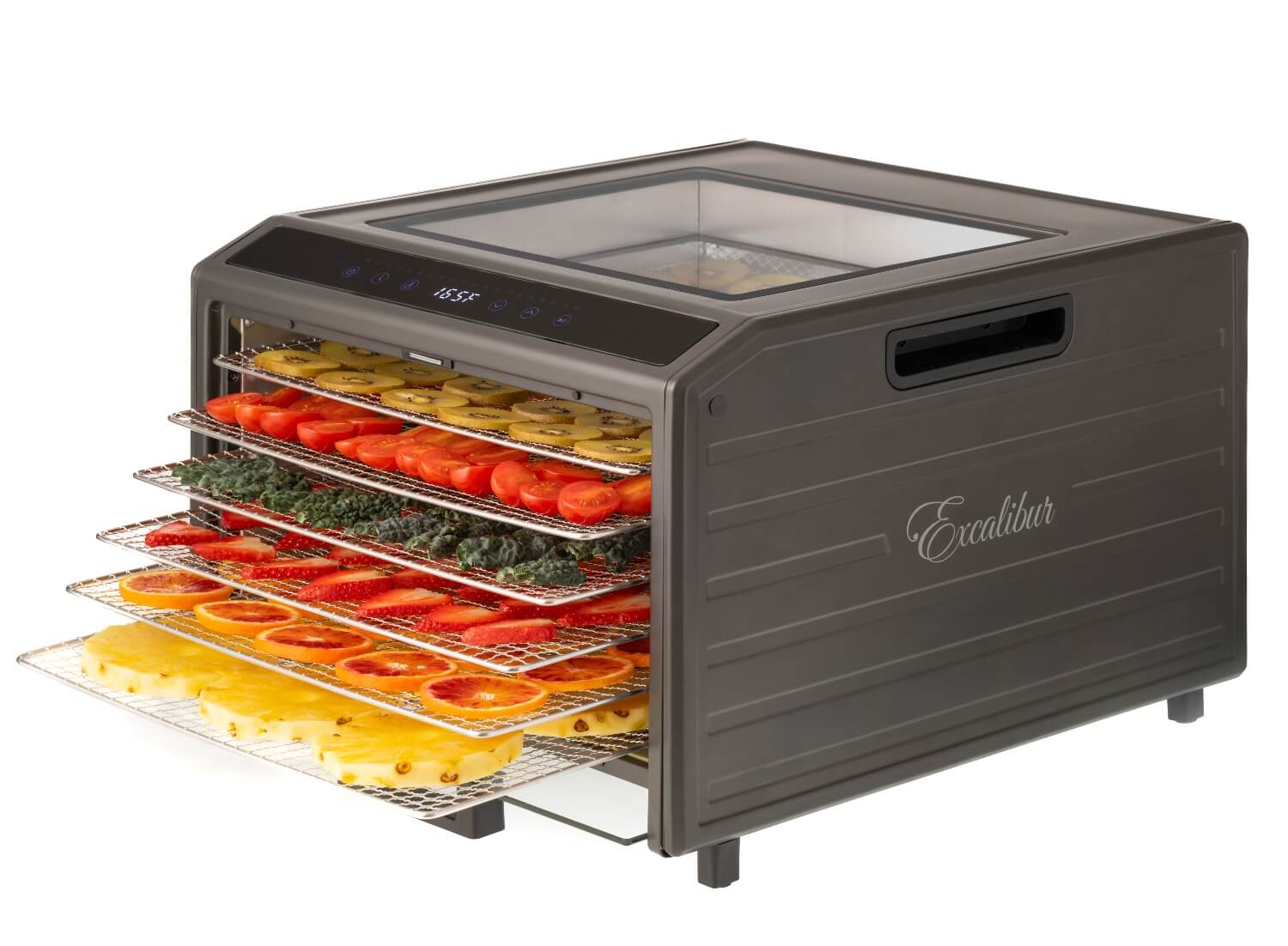 Excalibur 6 Tray Performance Digital Dehydrator Door Open