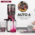 Kuvings AUTO6 Hands-Free Slow Juicer in Matt Silver