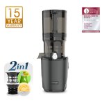 Kuvings AUTO8 Hands-Free Slow Juicer Matt Black Infographic