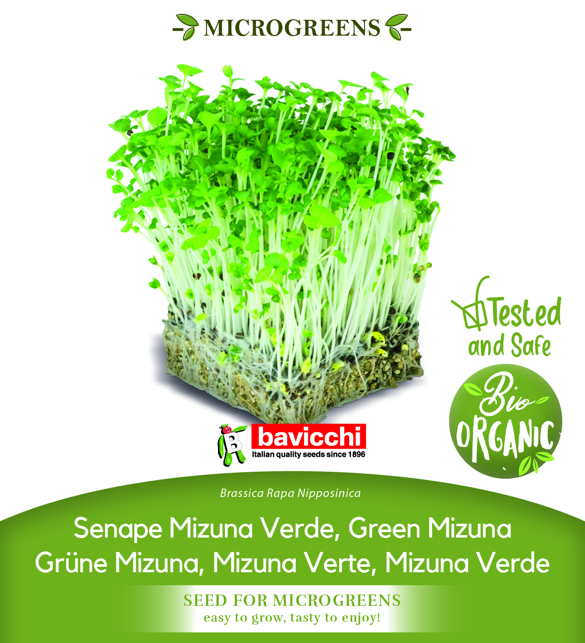 GEO Organic Green Mizuna Seeds