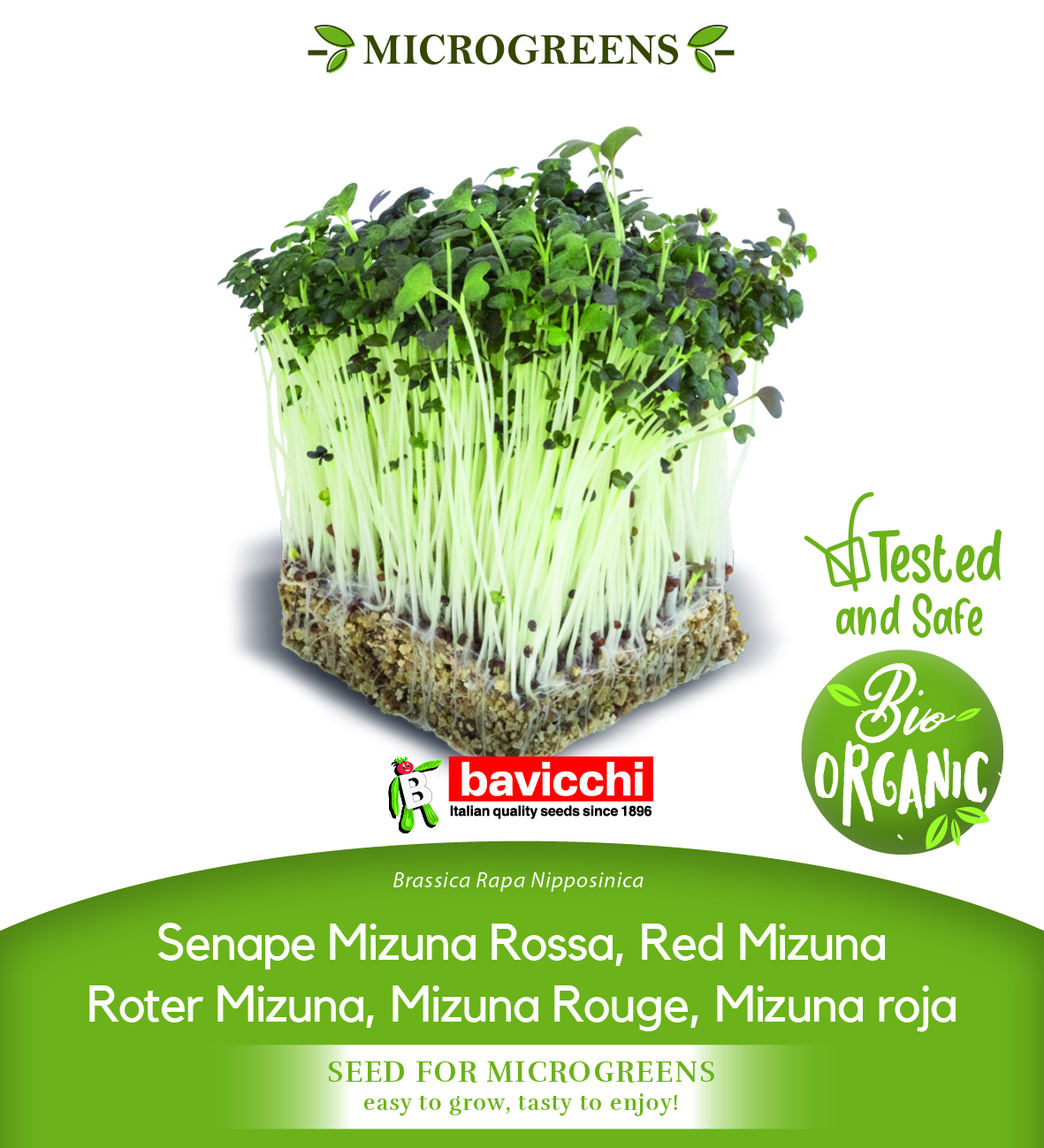GEO Organic Red Mizuna Seeds