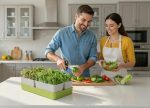 GEO Smart Greens System in kitchen with a young couple