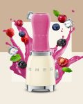 Smeg Compact Personal Blender PBF01CRUK Cream with Fruit
