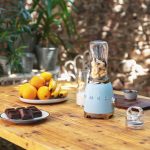 Smeg Compact Personal Blender PBF01PBUK Pastel Blue Lifestyle
