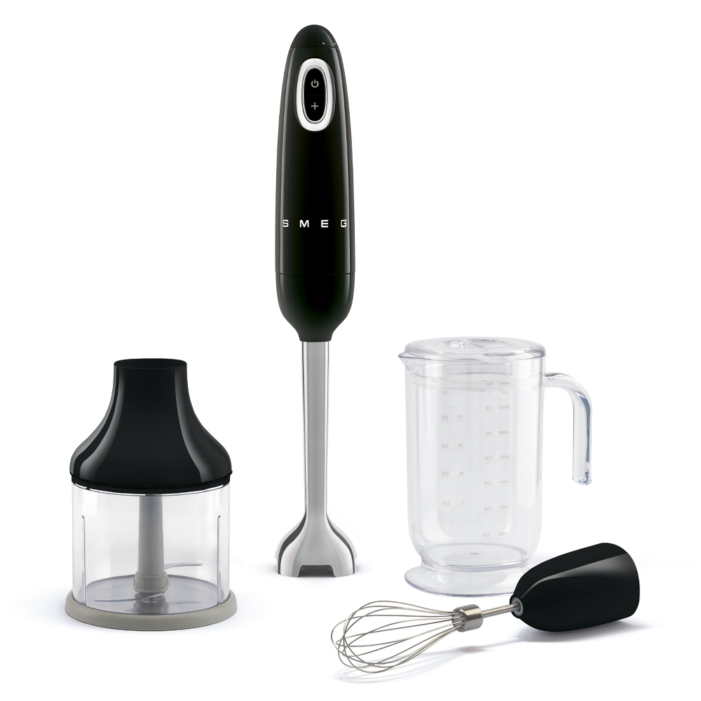 Smeg Hand Blender With Accessories HBF03BLUK in Black