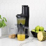 Omega Vertical Wide Mouth Cold Press Juicer in Kitchen