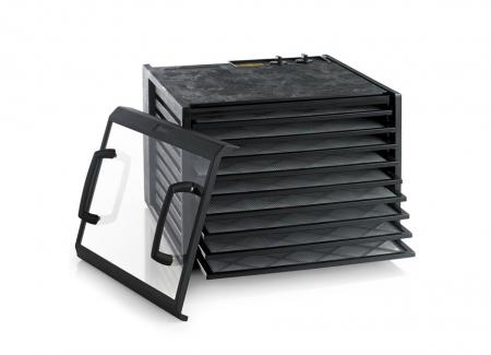 Excalibur 4926T 9-Tray Dehydrator with 26hr Timer Black with Clear Door