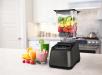 Blendtec Designer 725 Gunmetal with smoothie