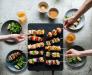 Abien Magic Grill Black Dinner Table